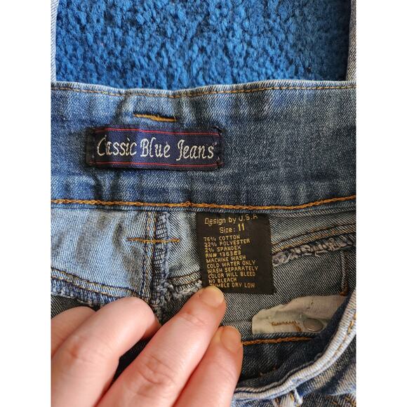 Classic Blue Sexy LightWash Straight Leg Denim Jeans 11 - Picture 5 of 11